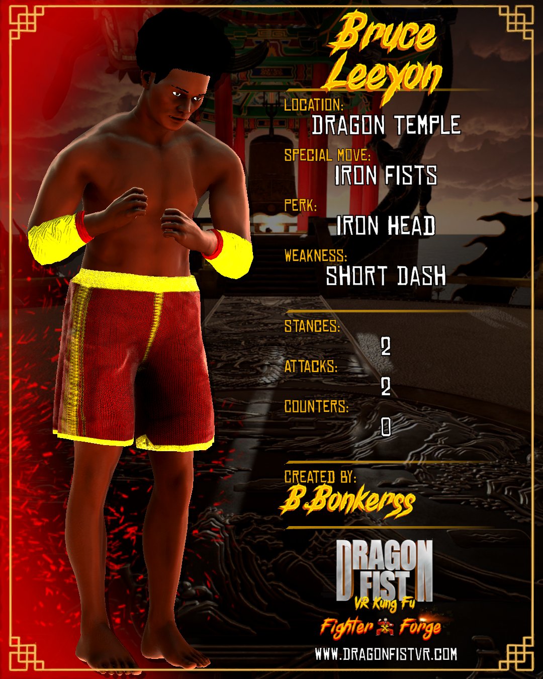 Bruce Leeyon - Created By: B.Bonkerss